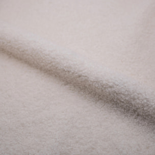 Rocking-chair en tissu bouclé blanc - Shaun