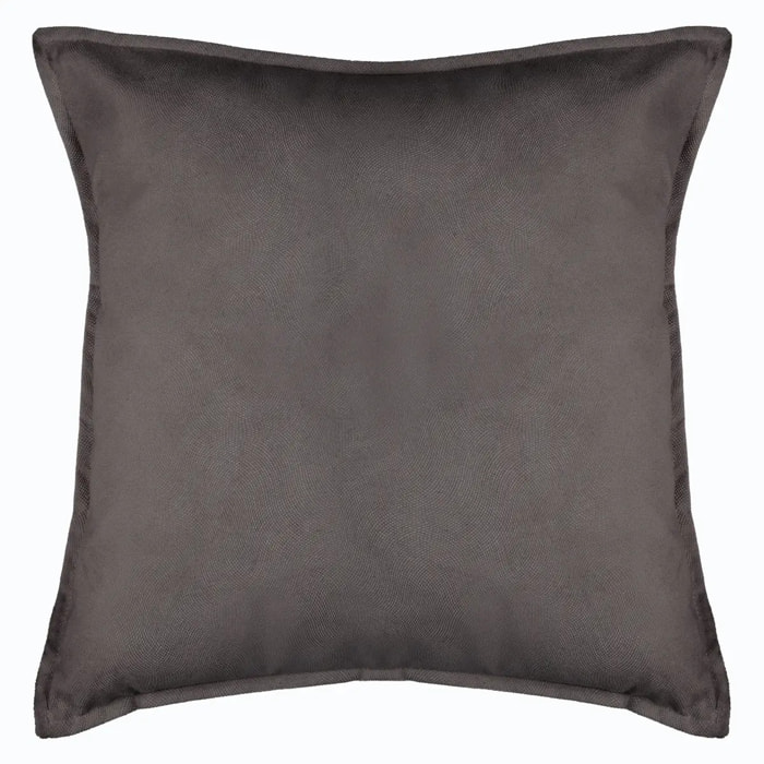 Coussin "LILOU" coton gris ardoise 55x55cm