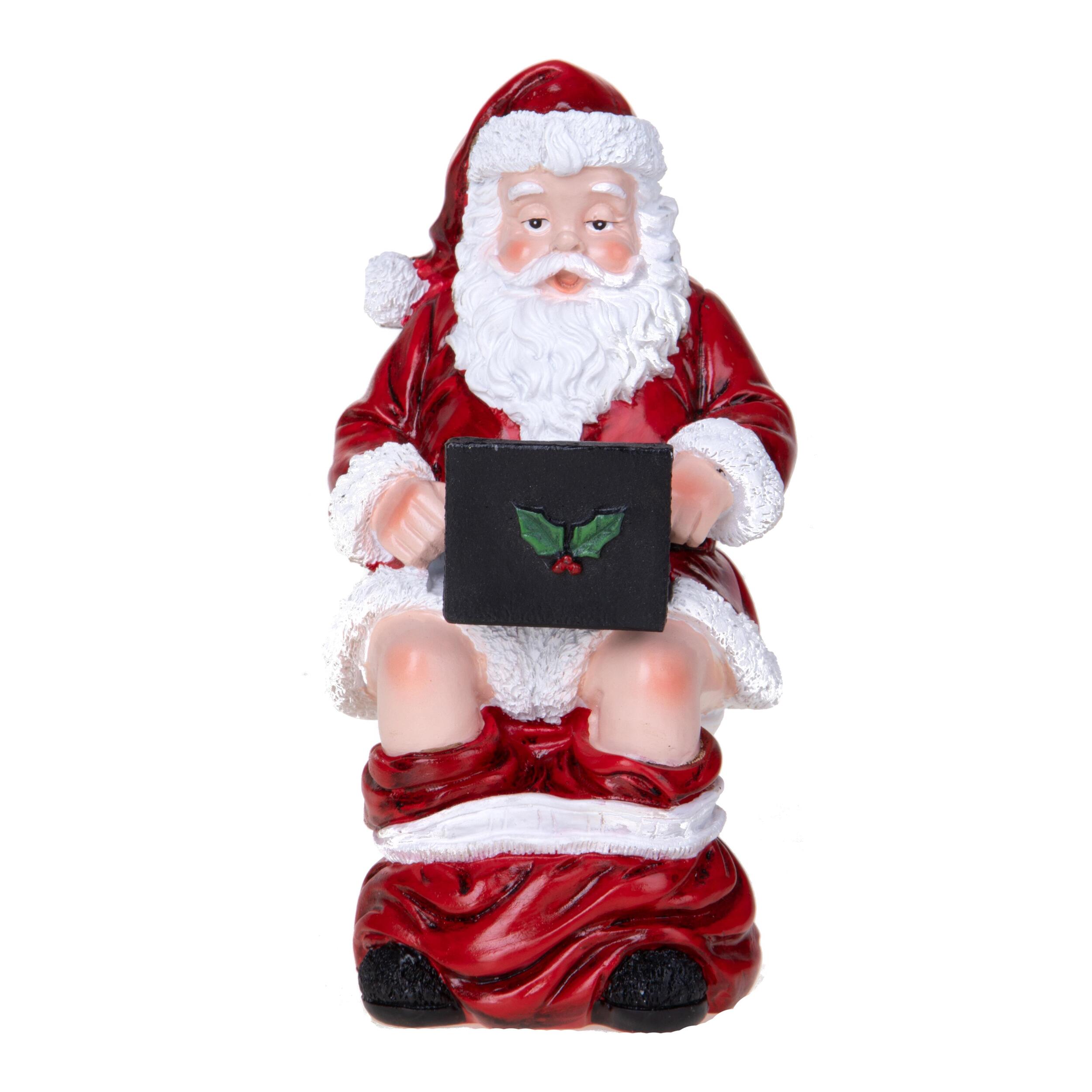 Babbo natale su water con pc - Pezzi 2 - ROSSO - Bianchi Dino SpA