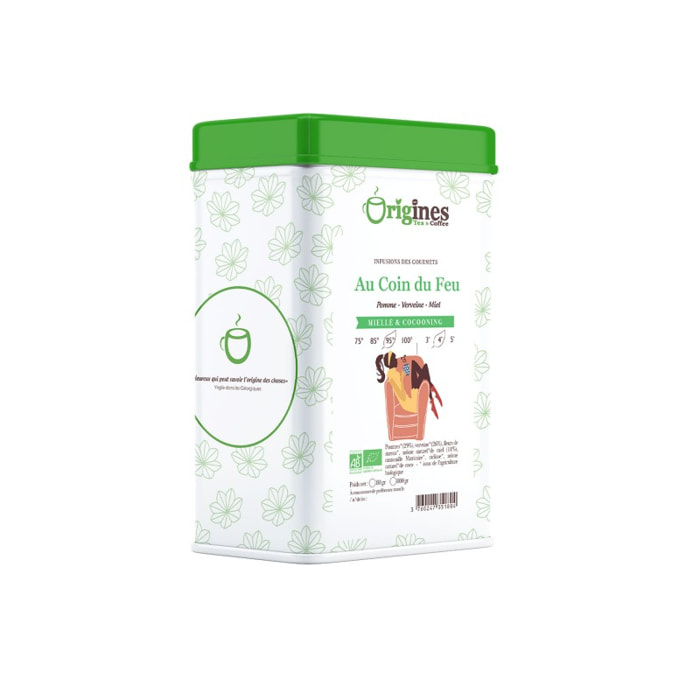 Infusion Bio Au Coin du Feu - Boîte Métal 50g