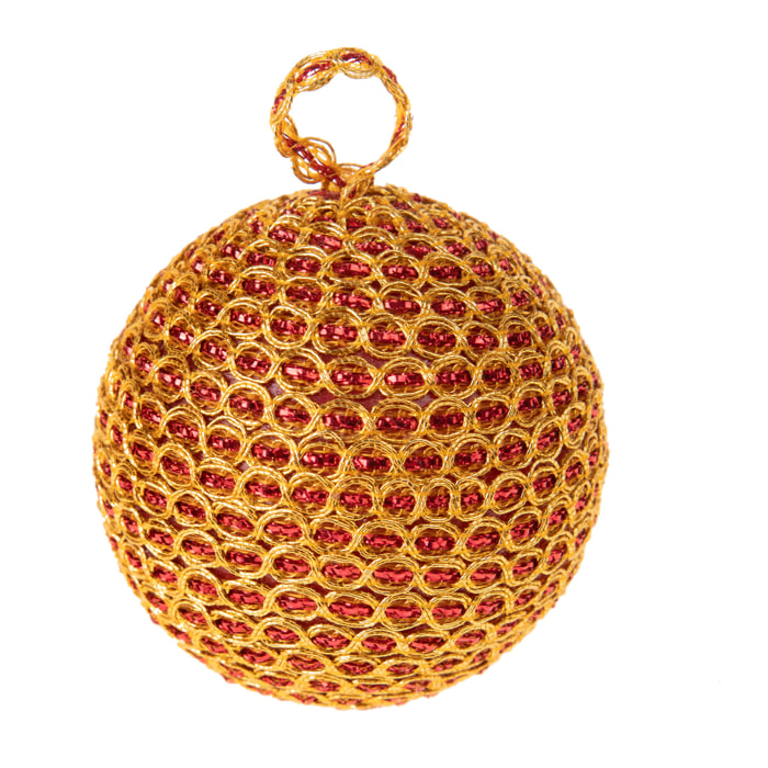 Sfera Cerchi - Pezzi 10 - Colore Dorato - 6x6Hx6cm - Bianchi Dino