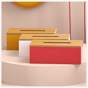 Boîte à mouchoirs "Modern Color" blanc