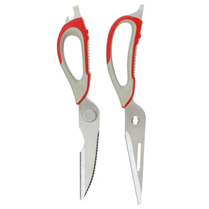 Ciseaux multi fonctions rouge