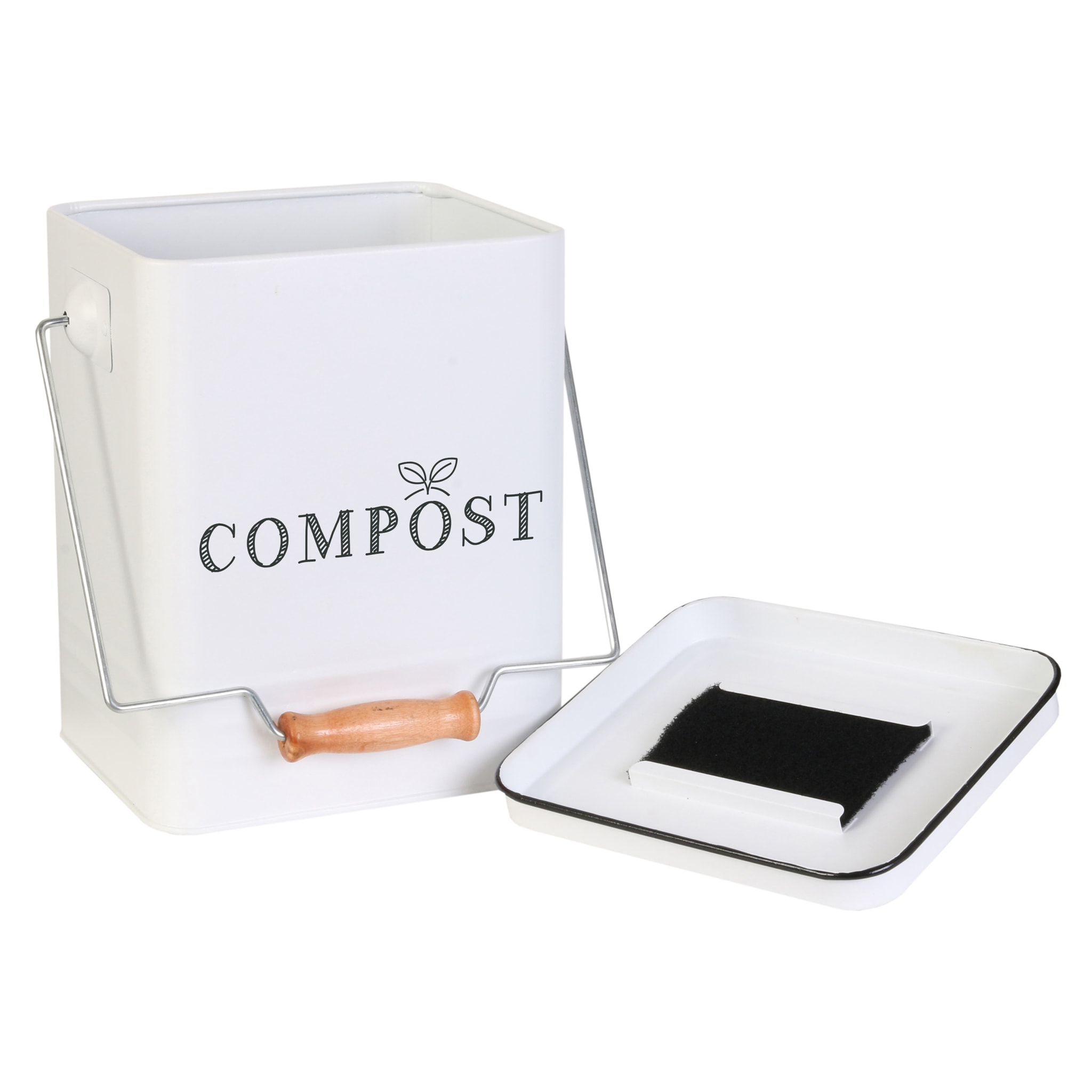 Poubelle De Compostage En Metal 5l