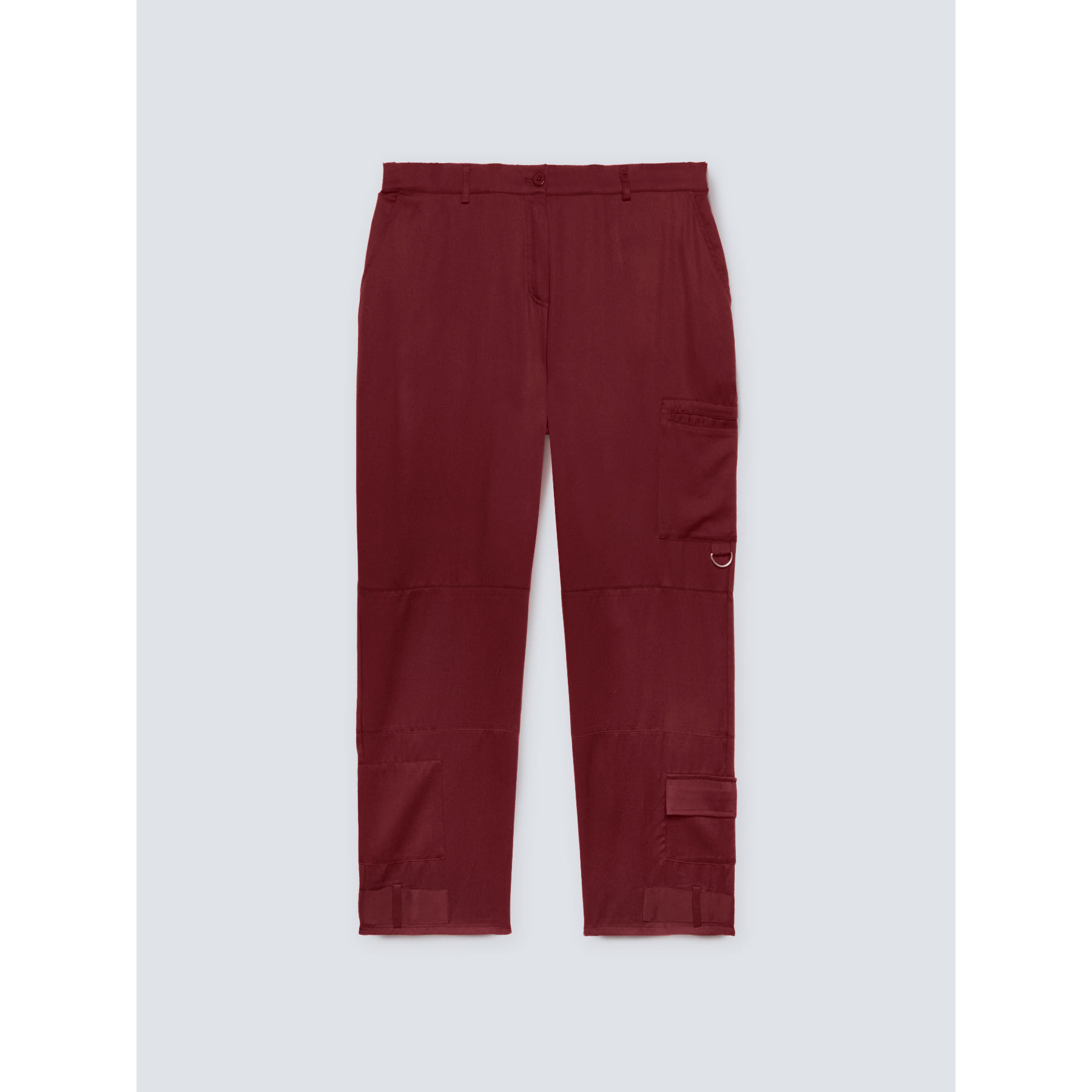 Fiorella Rubino - Pantalones cargo de lyocell - Rojo