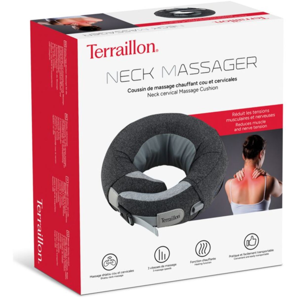 Masseur nuque TERRAILLON de cou et cervicales chauffant