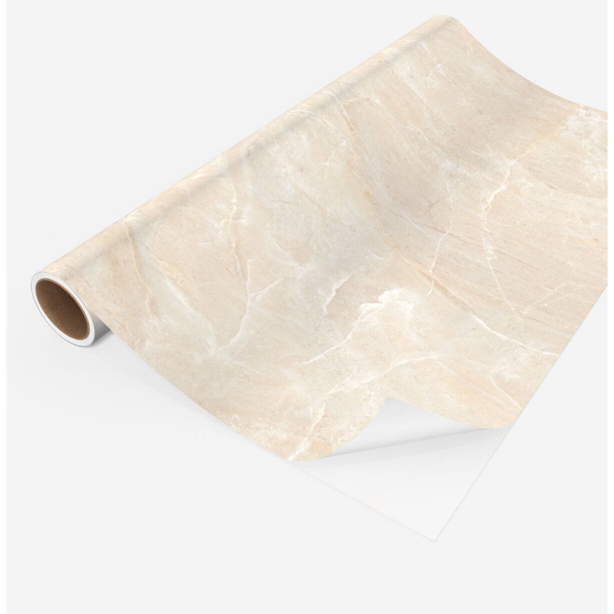 Rouleau revêtement adhésif vinyle au mètre - Sticker lavable Cuisine Meuble Armoire Porte - MARBRE IVOIR