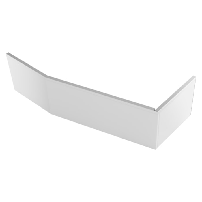 Tablier bain douche Bastille installation en angle blanc mat