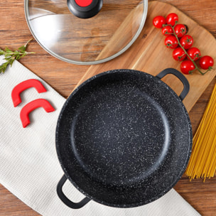 Cacerola Ø20x9cm con tapa en Aluminio fundido CHROMA Bergner