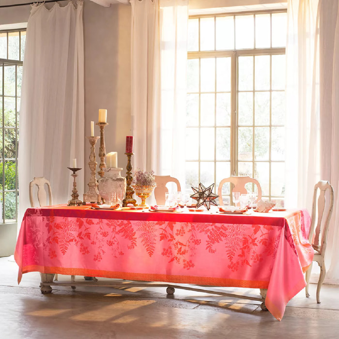 Nappe Ombelles rose
