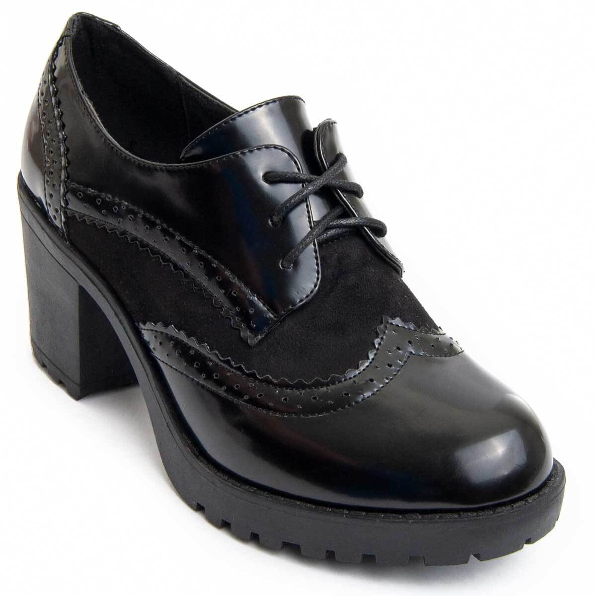 Zapato De Tacón - Negro - Altura: 7 Cm