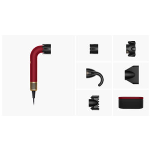 Sèche-cheveux Dyson Supersonic r™ – Cheveux bouclés à frisés (Rouge/or)
