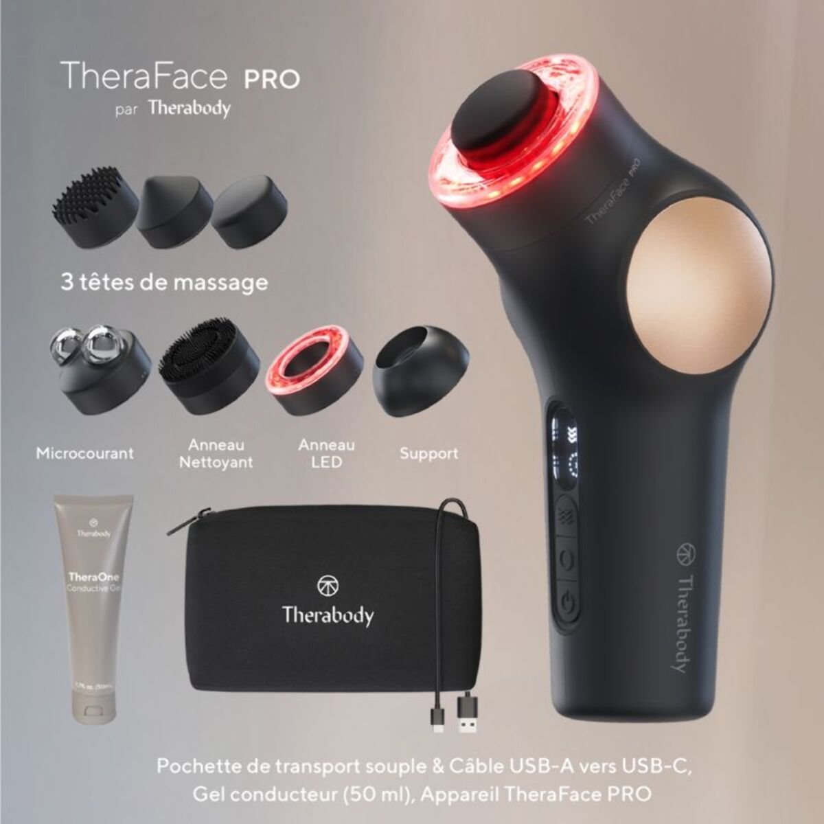 Pistolet de massage THERABODY Theraface Pro