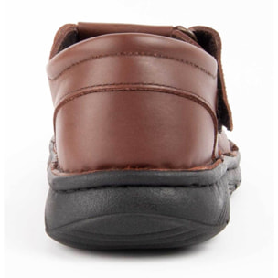 Sandalia De Piel - Marron