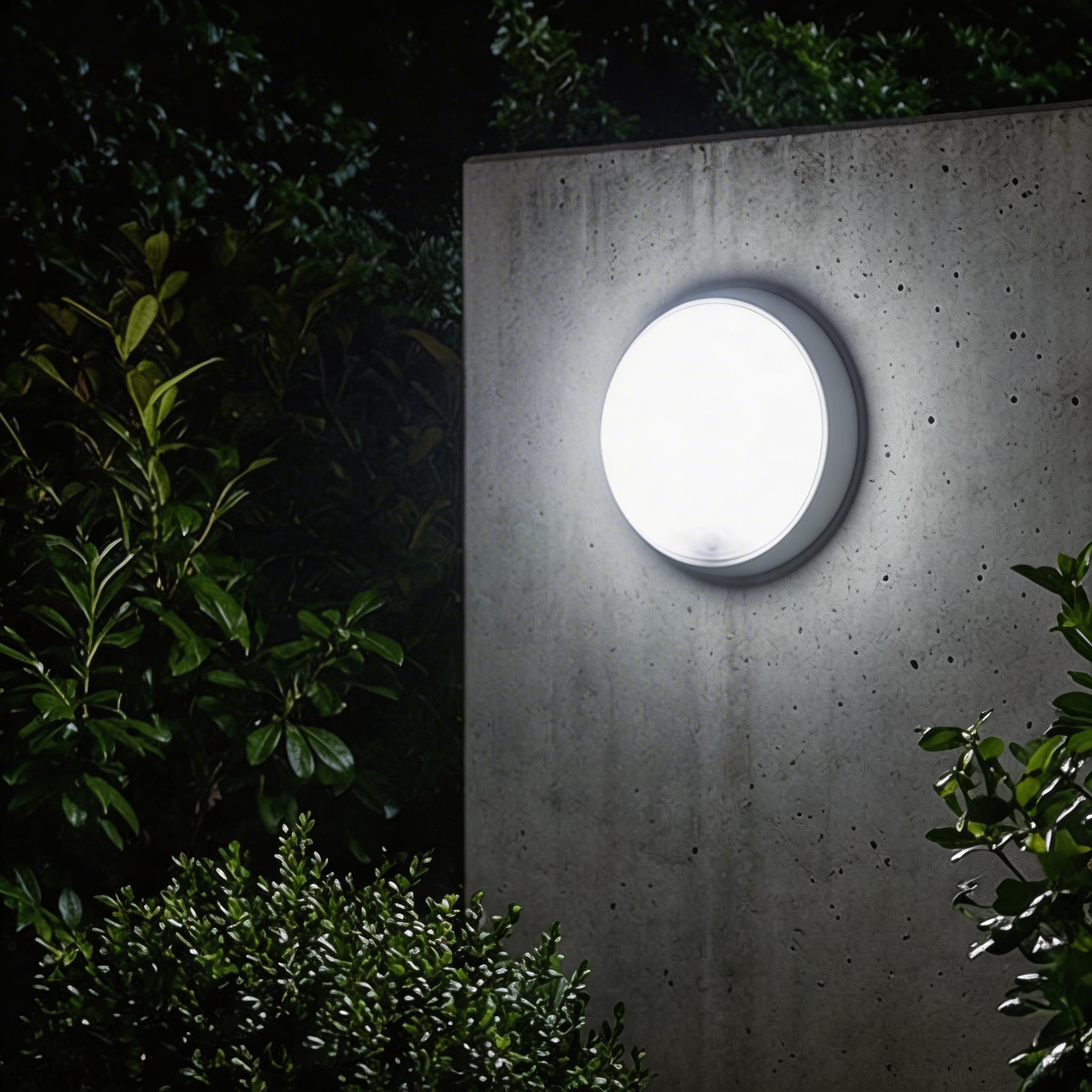Forlight Aplique de pared exterior con sensor LED Temperatura SW