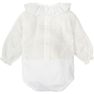 Body bebé manga larga plumetti volante