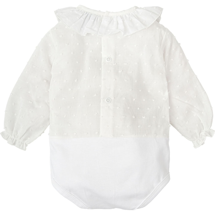 Body bebé manga larga plumetti volante