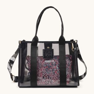 Bolso Shopper Transparente con Neceser Interior JADE SHOPPER BLACK