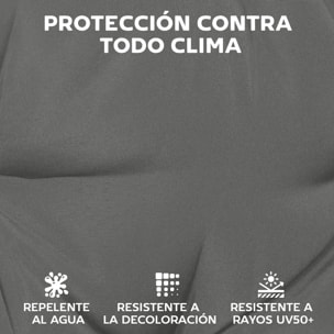 Juego de Cojines para Sillas de Comedor, 46x42x7 cm, 6 Piezas, Cojines para Sillas de Jardín con Funda Lavable y Lazos, Impermeable y Anti-UV, Gris Oscuro