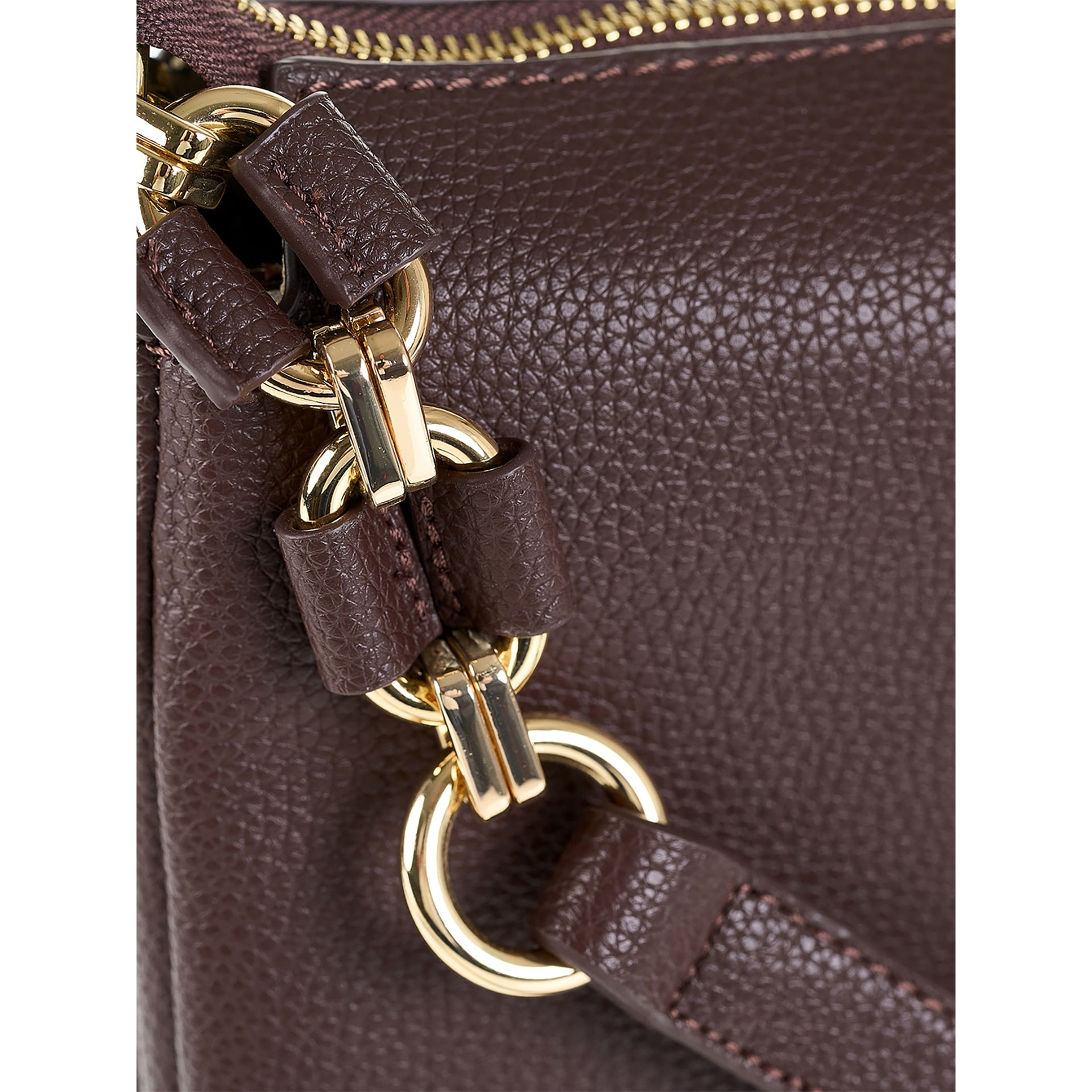 Borsa a spalla da donna Made in Italy - Modello Brunilde Lux - 100% pelle - 24.0 x 18.5 x 12.0 cm