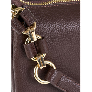 Borsa a spalla da donna Made in Italy - Modello Brunilde Lux - 100% pelle - 24.0 x 18.5 x 12.0 cm