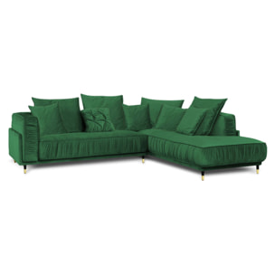 Canapé Velours Angle droit Fiorenzo - 4 Places