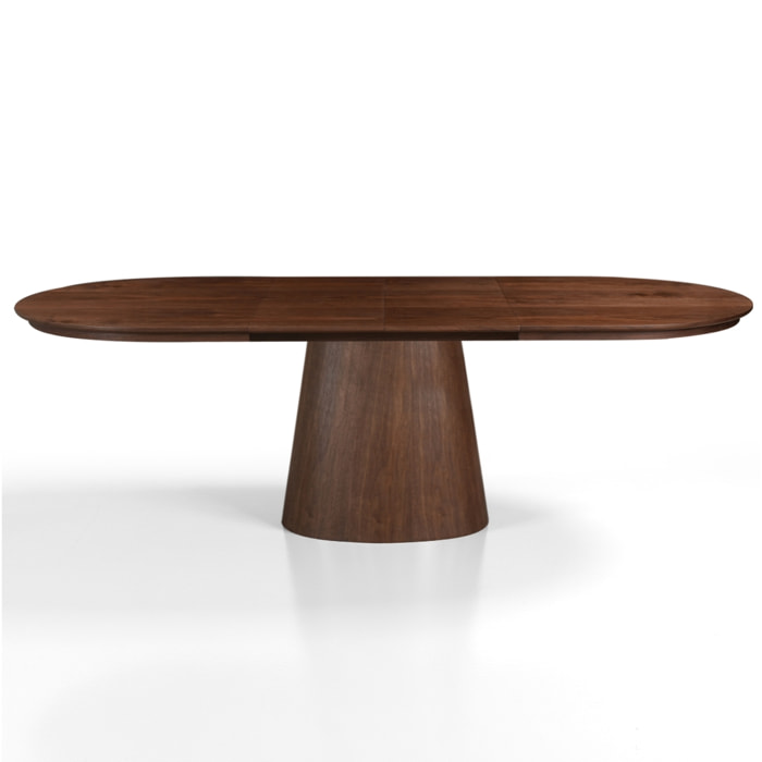 Table à manger extensible Tomasucci RAUMA, en MDF finition noyer, 160/200/240 × 100 × 75,5 cm