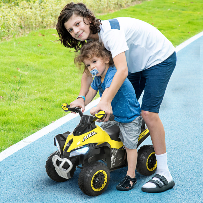 Quad Correpasillos para Niños con Luces y Música Amarillo