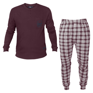 Pigiama Uomo LONSDALE Cotone Interlock Manica Lunga