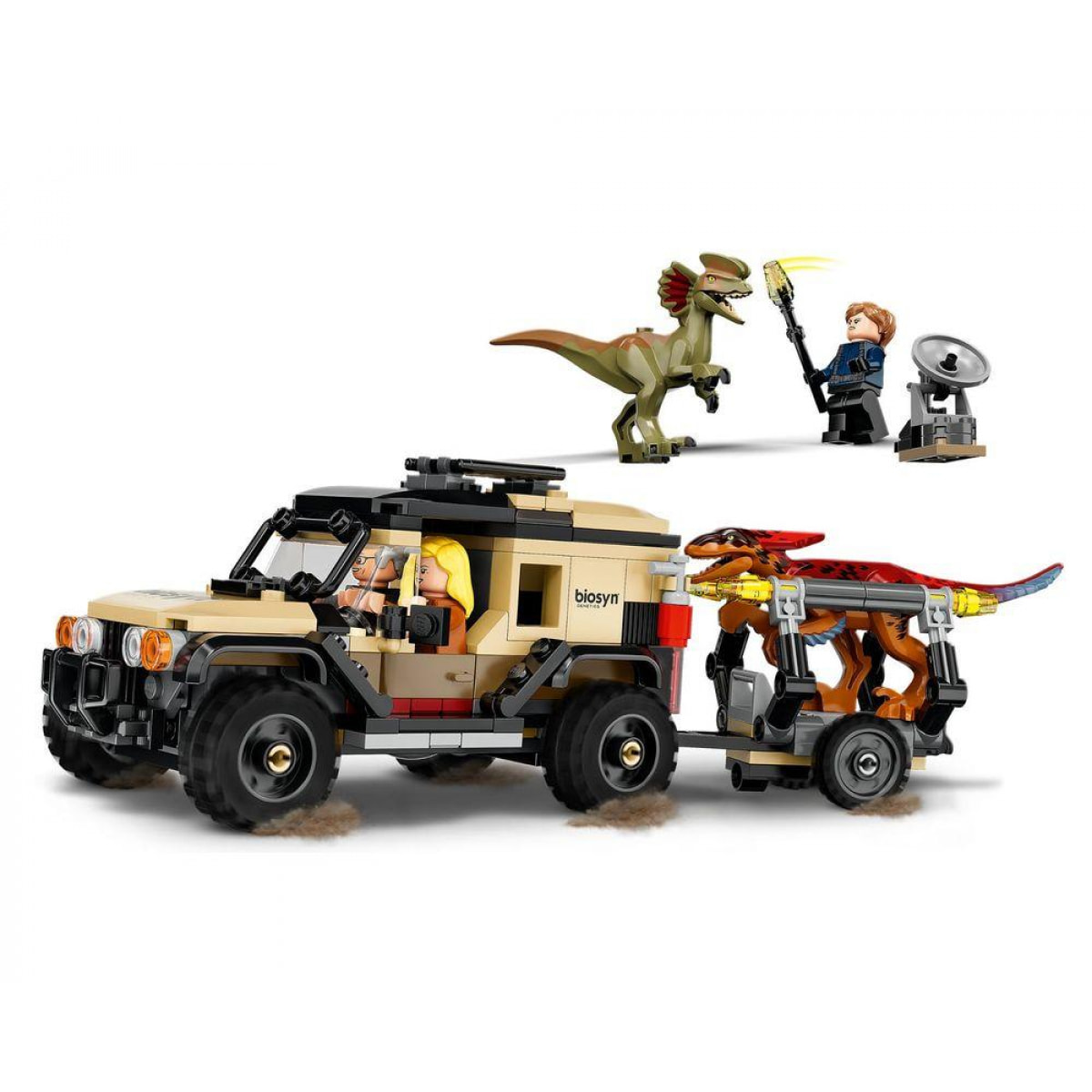 LEGO JURASSIC WORLD 76951 - TRASPORTO DEL PIRORAPTOR E DEL DILOFOSAURO