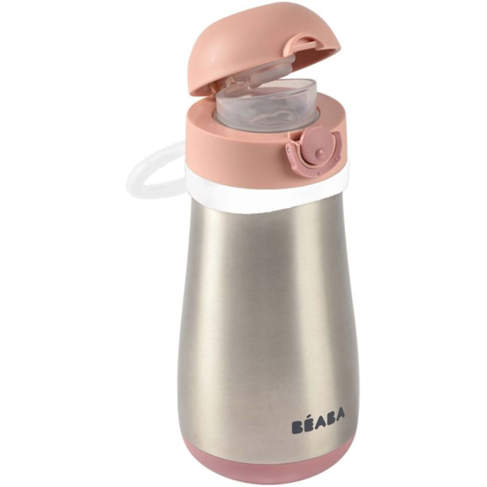 Tasse BEABA 350 ml et anse old pink