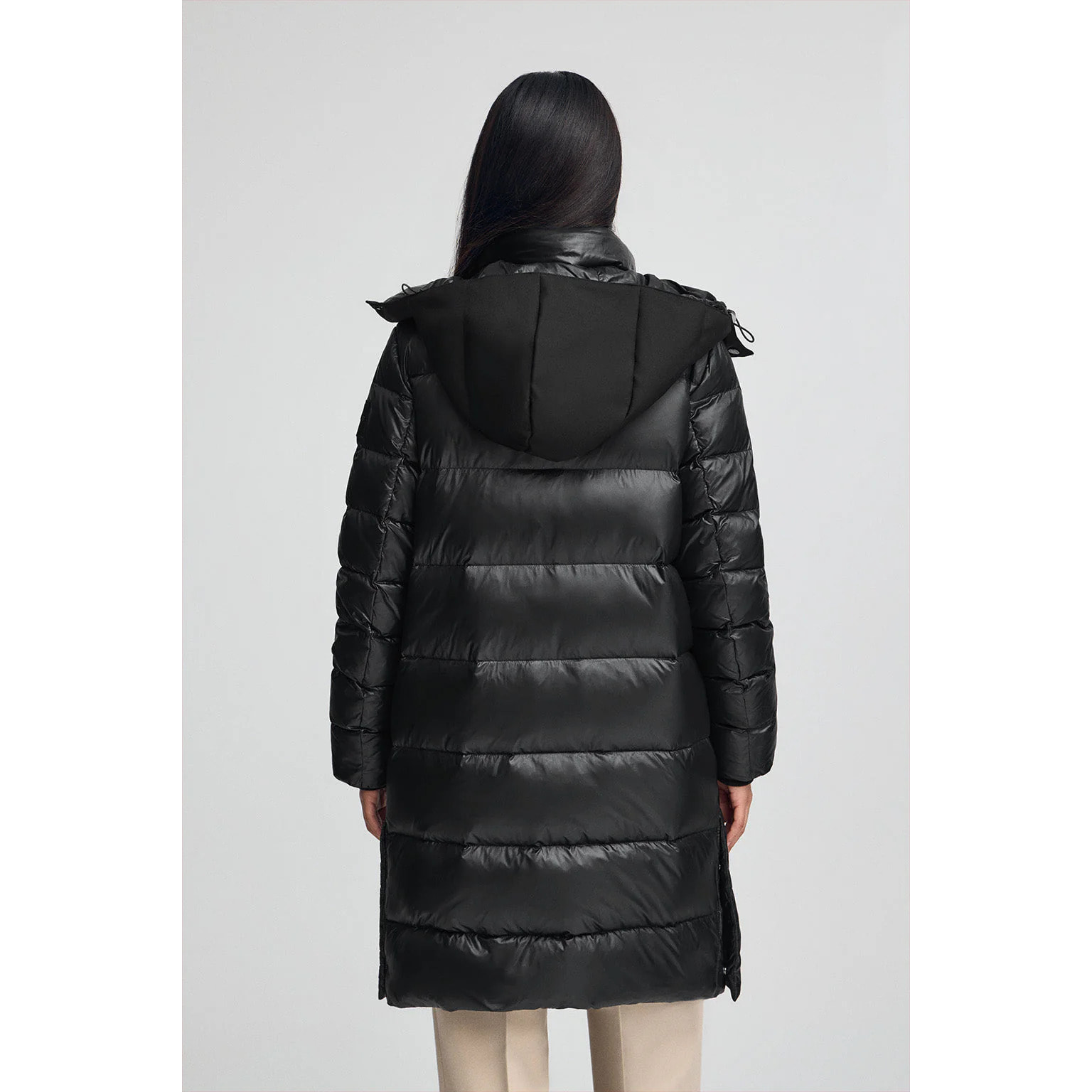 Chaqueta de plumas Olena negra con logo Polo Club