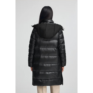 Chaqueta de plumas Olena negra con logo Polo Club