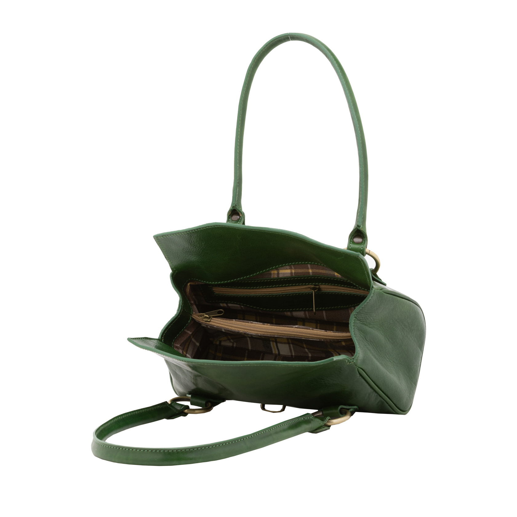 Borsa a mano da donna - Modello False - 100% pelle - 29.0 x 15.0 x 12.0 cm