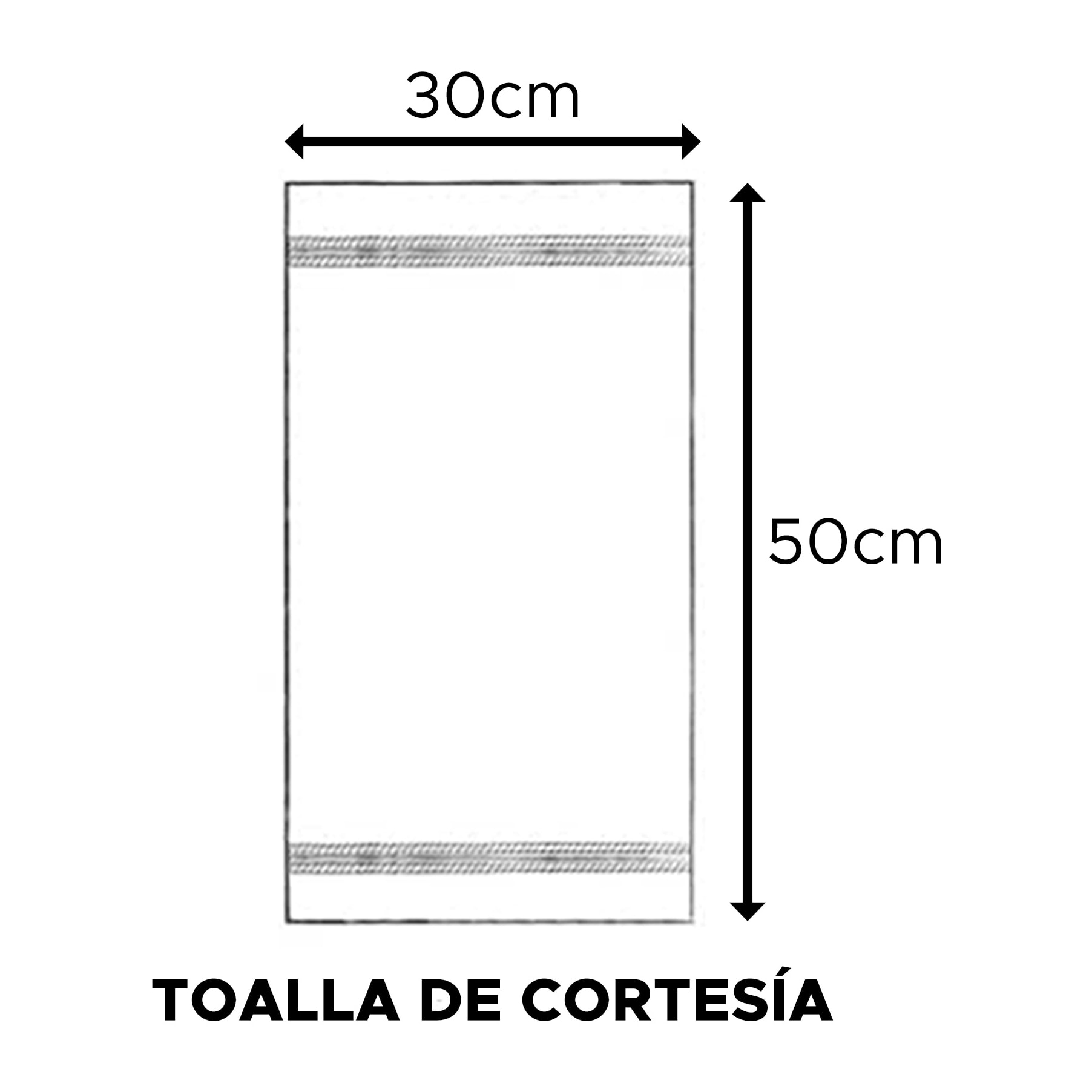 Toalla de cortesía 100% algodón topo