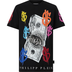 PHILIPP PLEIN Camiseta de cuello redondo y manga corta LOGO