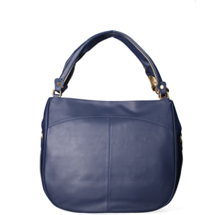 Borsa a spalla da donna - Modello Celeste Chic - 100% pelle - 39.5 x 32.0 x 15.0 cm