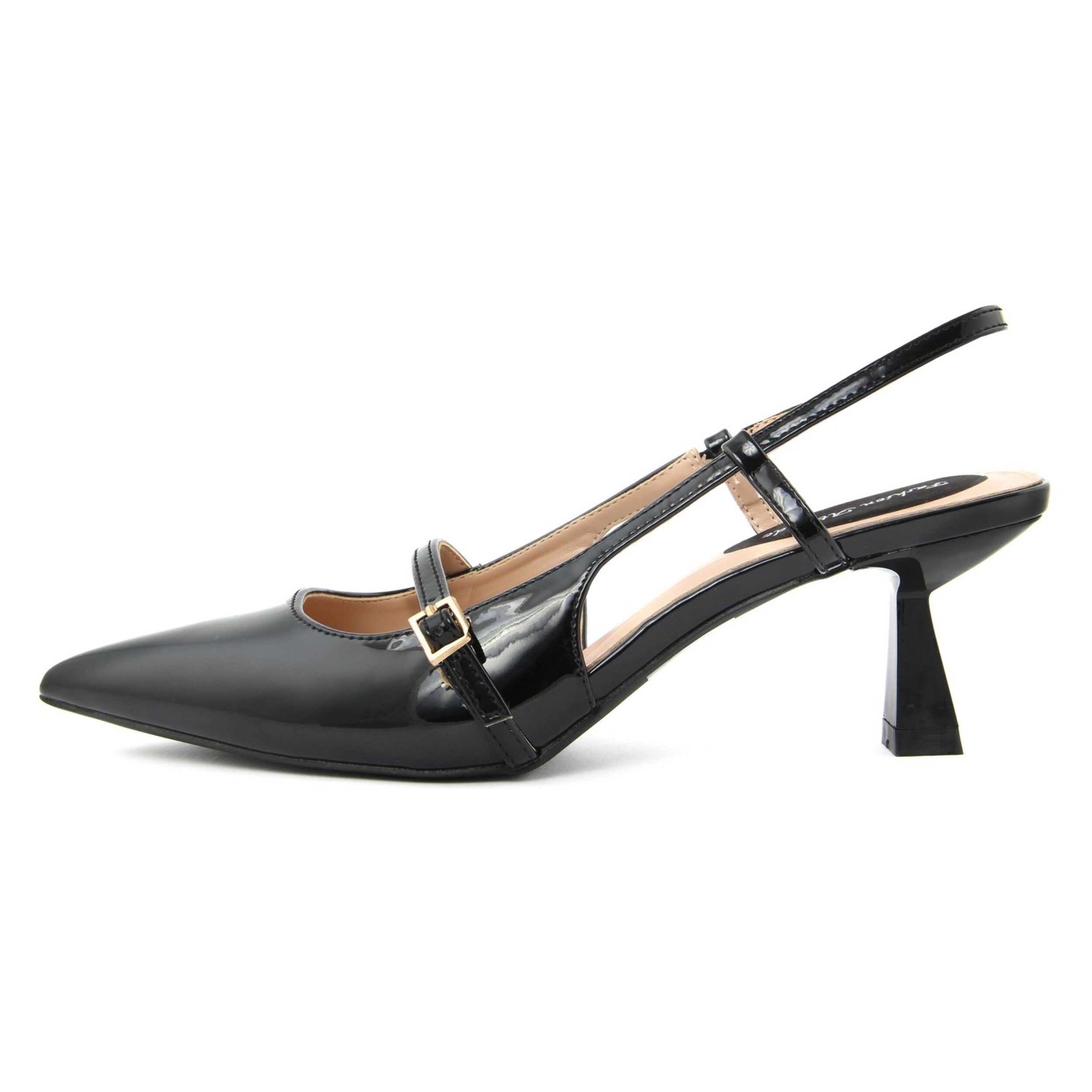 Slingback Donna colore Nero-Altezza tacco:7,5cm