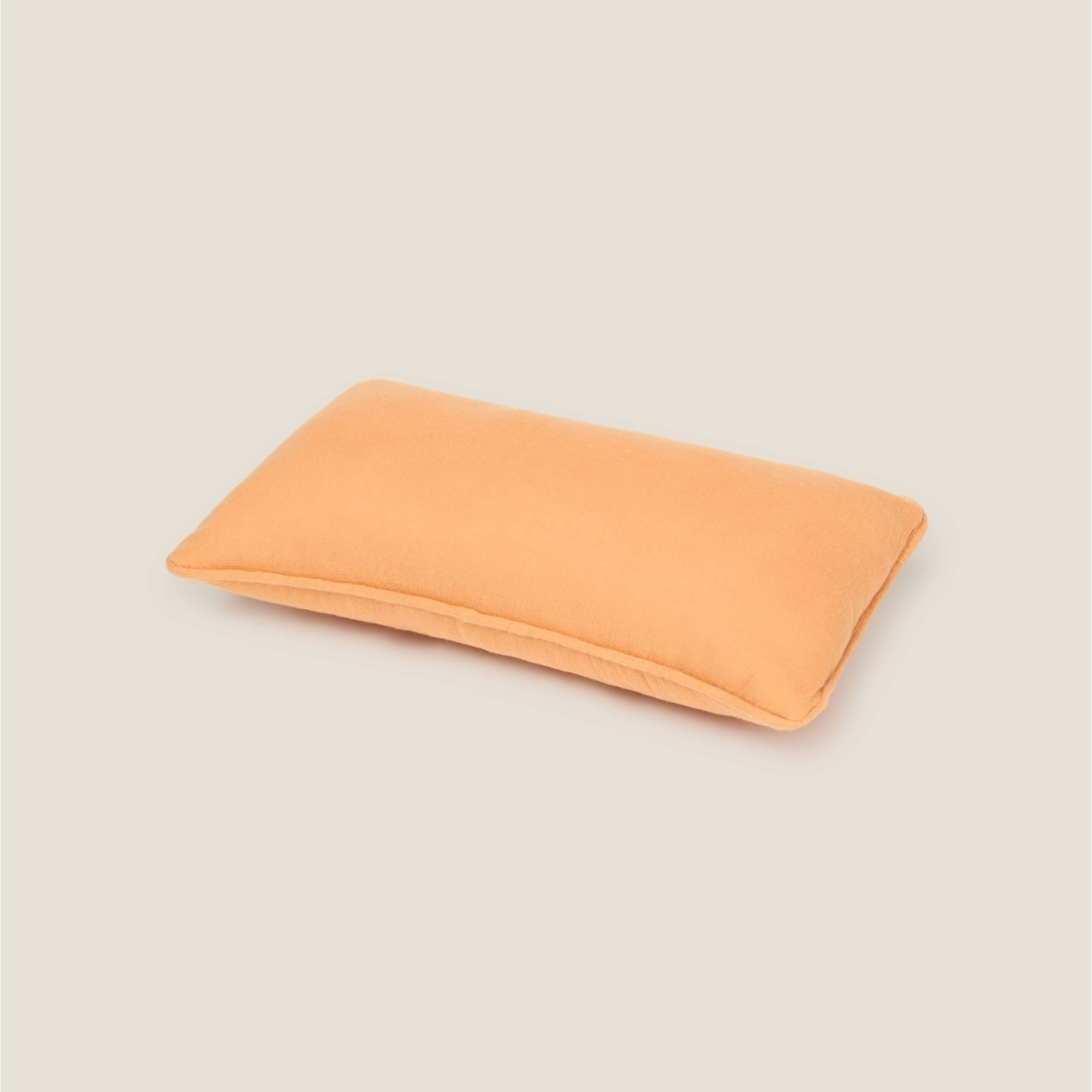Cojín muselina con relleno Lupi color naranja