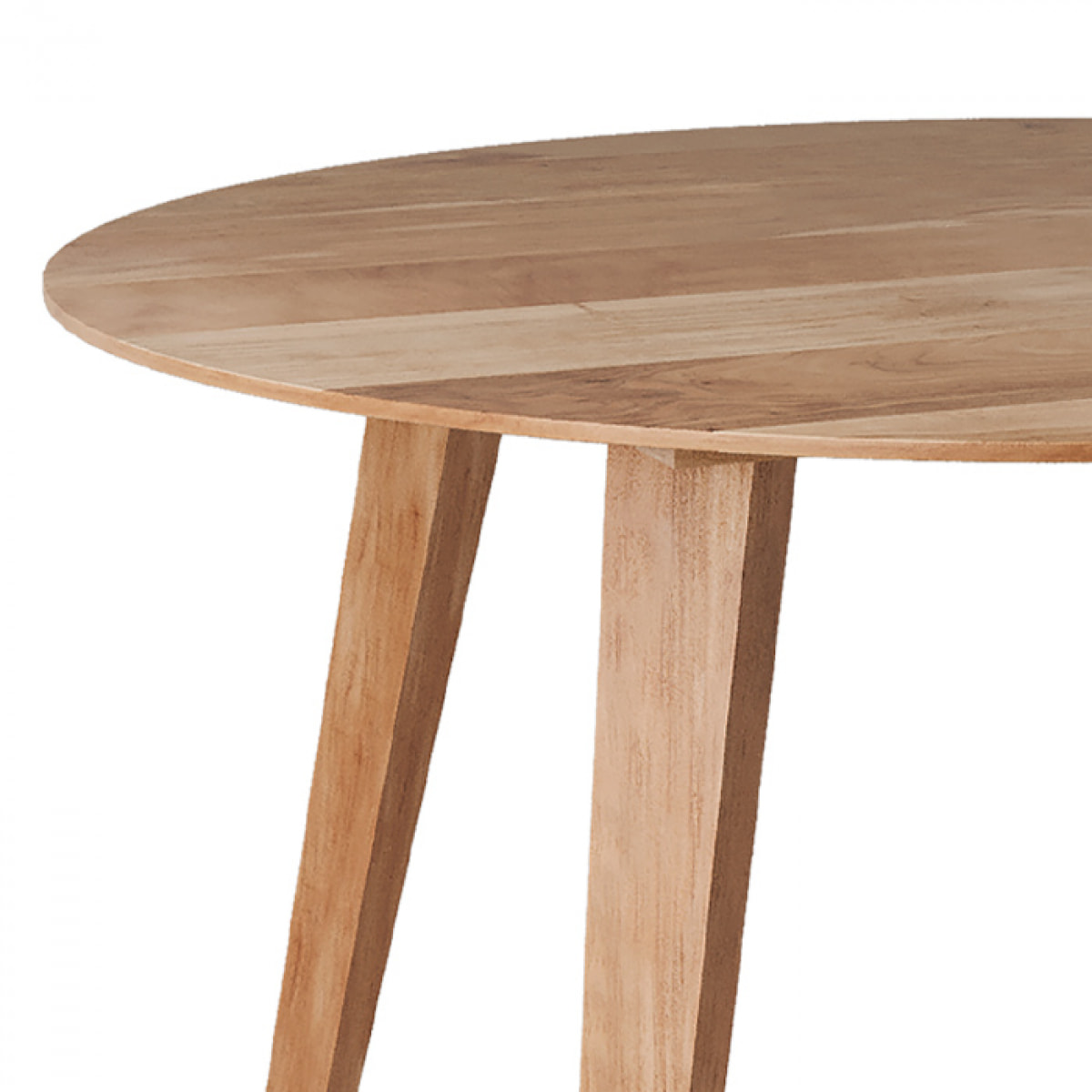 Table ronde 4 personnes en bois d'acacia D115 cm - Iguana
