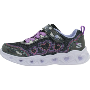 Zapatillas Niña 303736lcs Heart Lights Negro