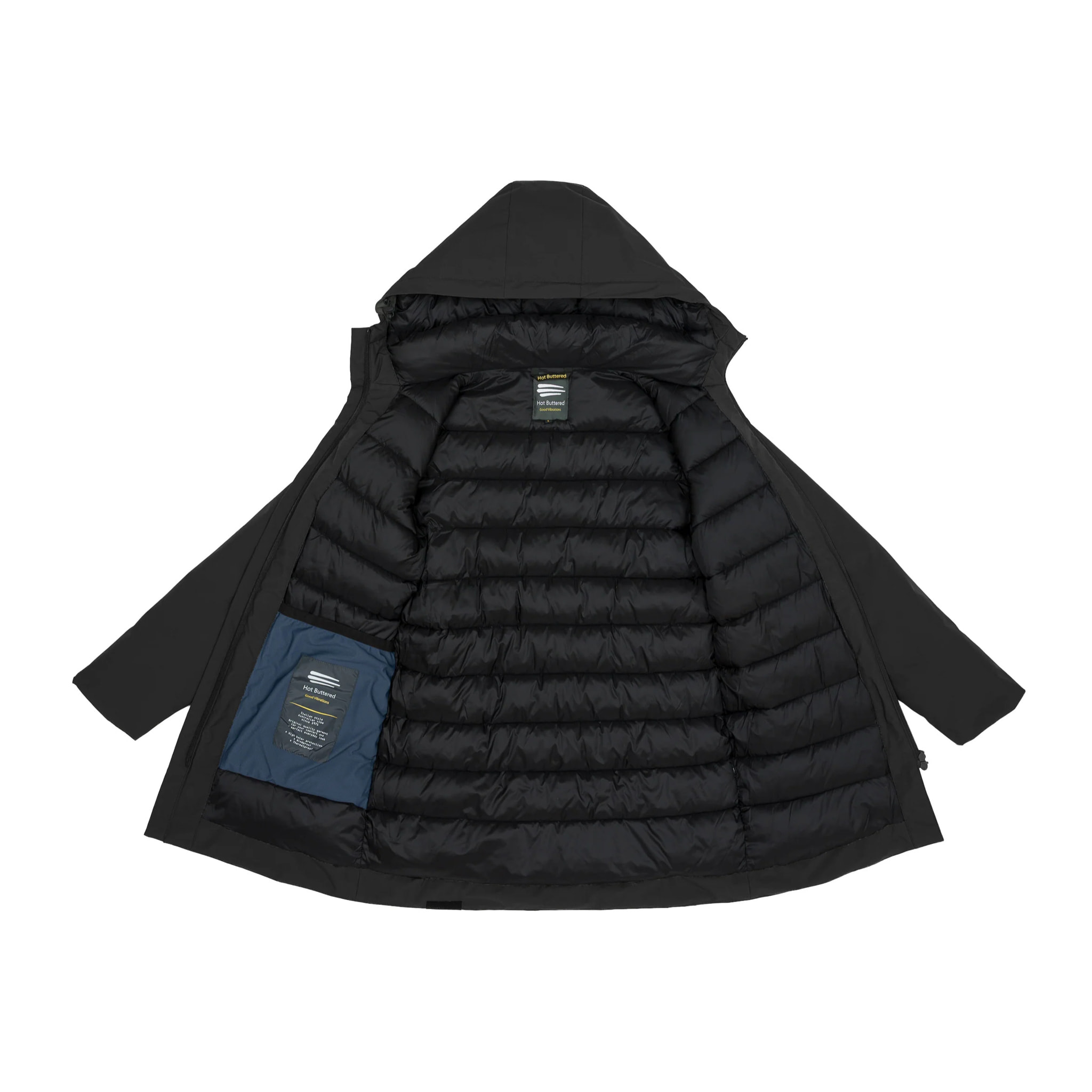 Parka NAKEELA imbottito impermeabile nero