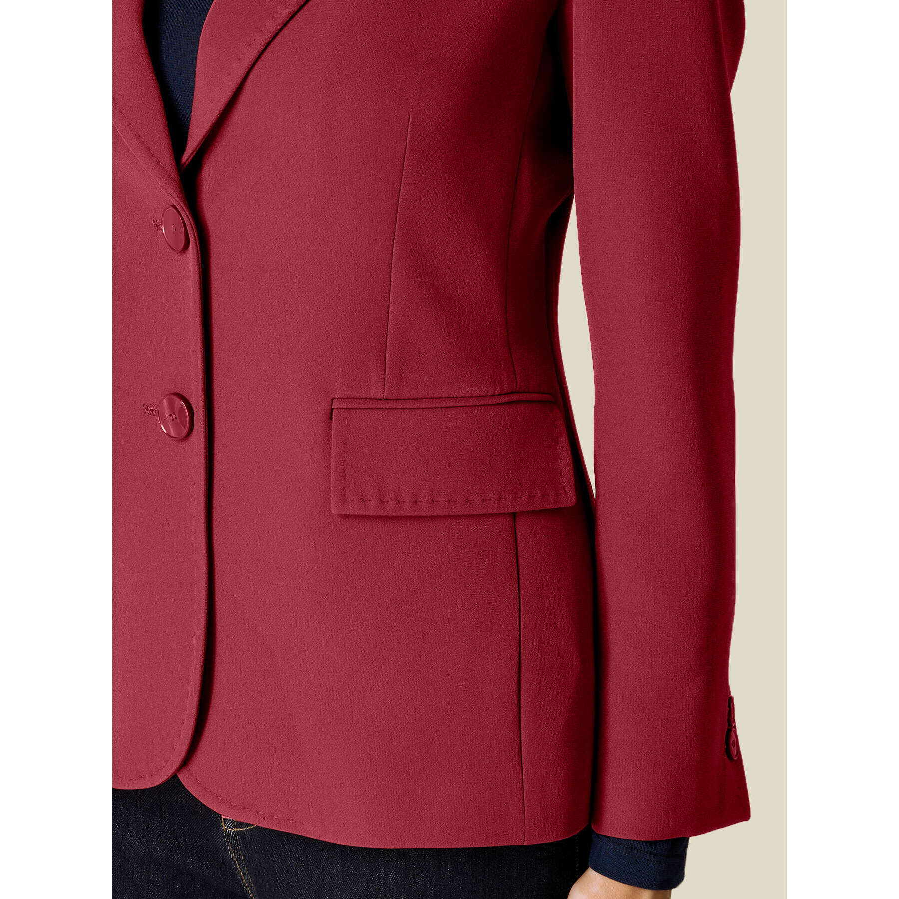 Oltre - Blazer con impunture sartoriali - Bordeaux
