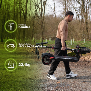 Trottinette Électrique Adulte UrbanGlide  ECROSS –  Moteur 1300W -  Autonomie Jusqu'a 60 km - Pneu Tubeless 10" - Batterie 54V/13Ah - Poids 23Kg