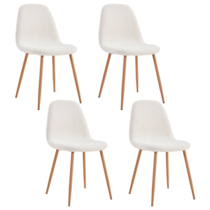 Chaise Bouclette Freya - Lot De 4