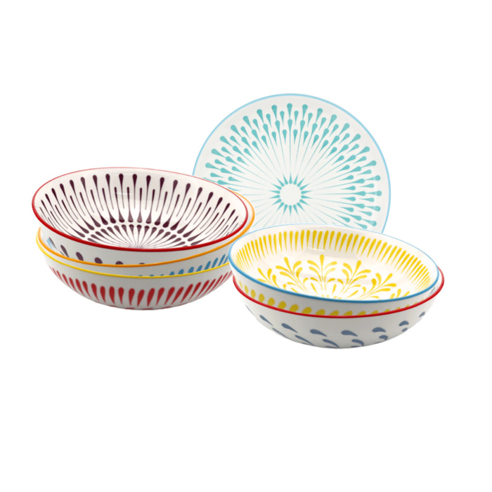 Lot de 6 assiettes creuses, KYOTO