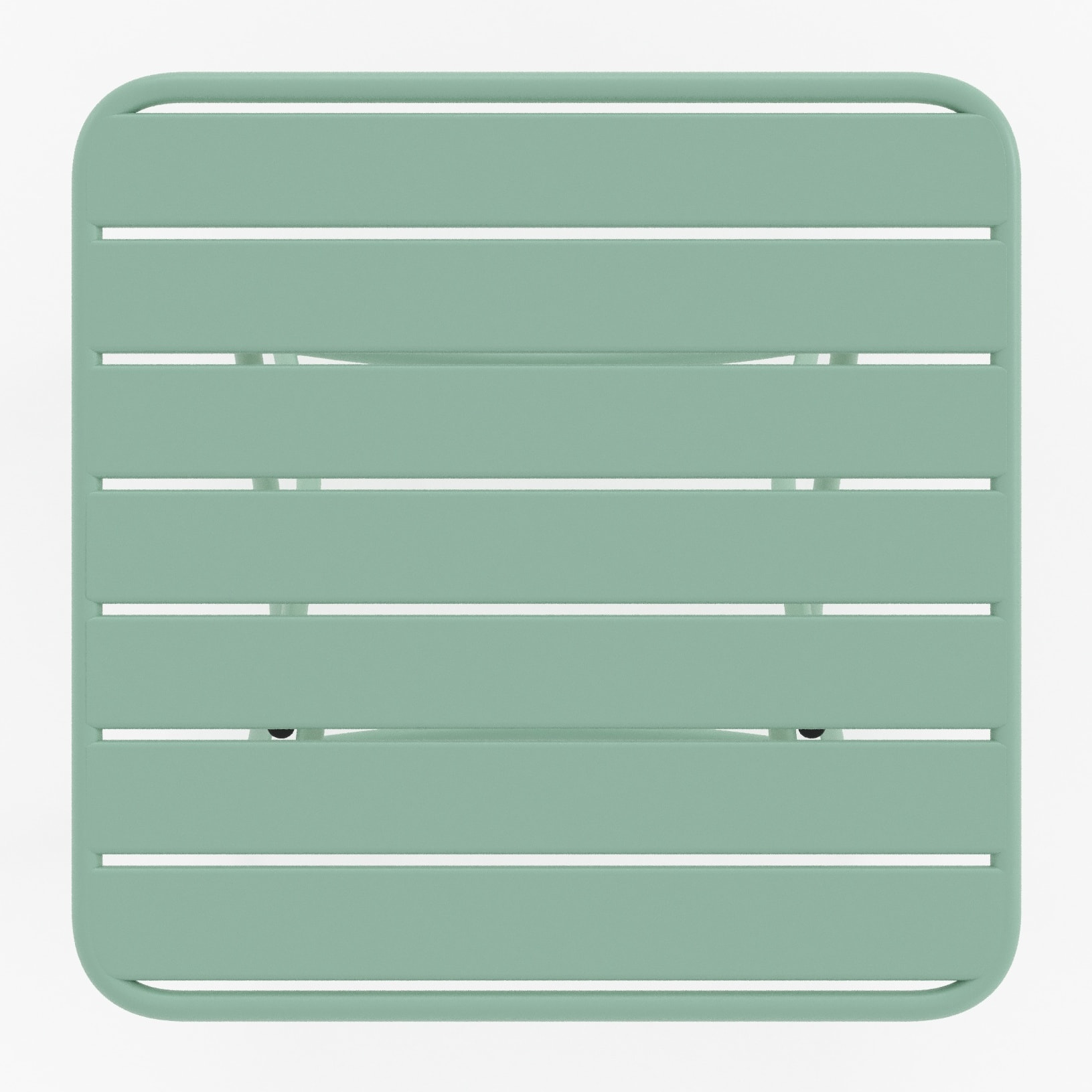 Table de jardin pliante en métal vert clair 2 personnes - Yumi