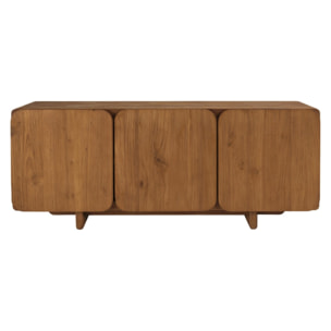SIXTINE - Buffet 3 portes 120x40cm en bois de teck recyclé