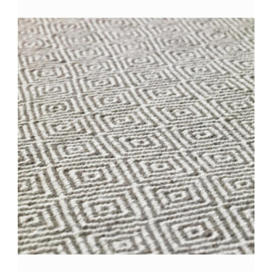 Tapis kilim fait main en laine motif géométrique MIPA