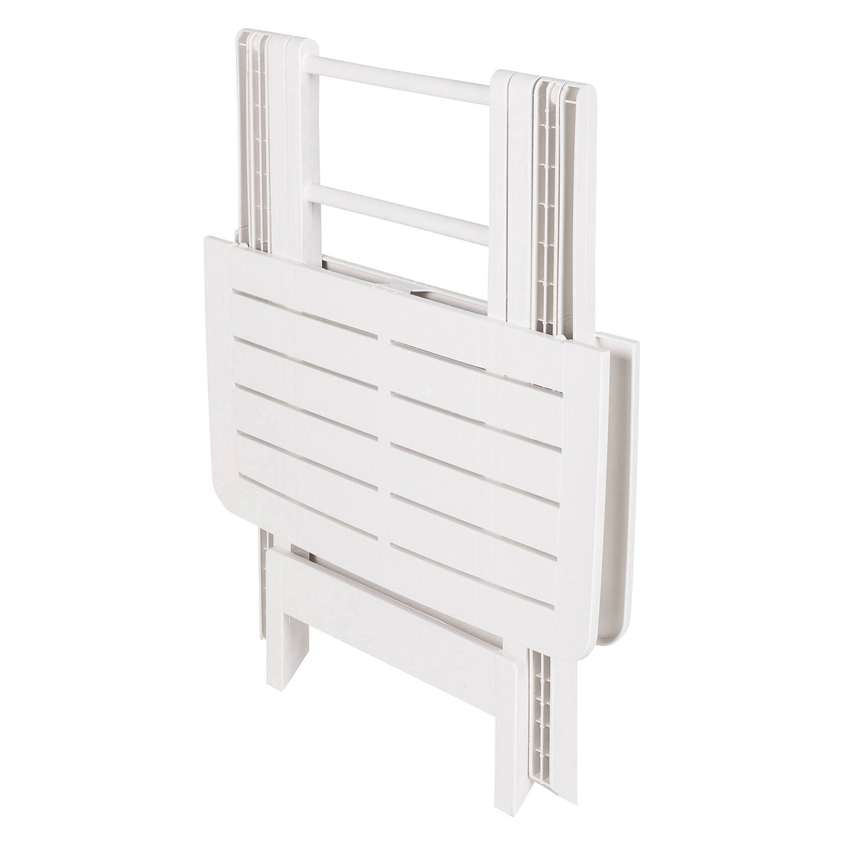 Tavolo pieghevole in polipropilene, 72 x 80 x 70, Bianco